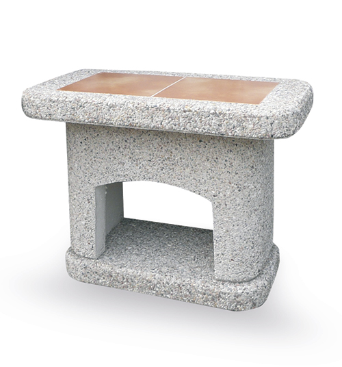 NORMAN stolek boční betonový hnědý