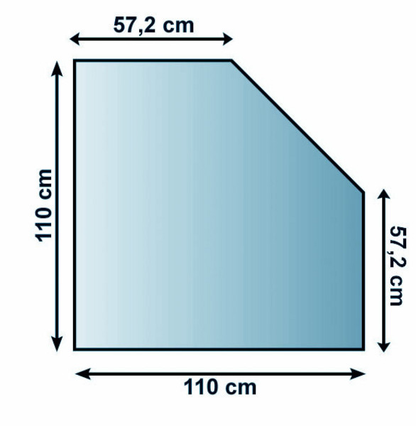 SKL - 16 sklo pod kamna 110x110cm